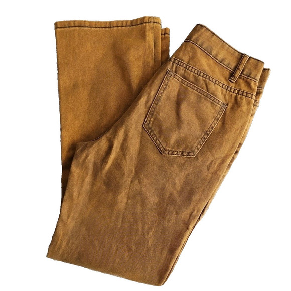 Shein Jeans Women's Size M (29x29) Flare Leg Copper Acid Wash Stretch Y2K Boho - Picture 4 of 16